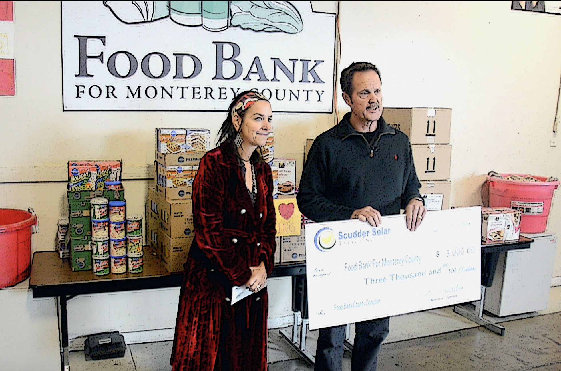Scudder Solar donation to Food Bank for Monterey County