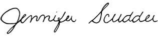 Jen Scudder signature